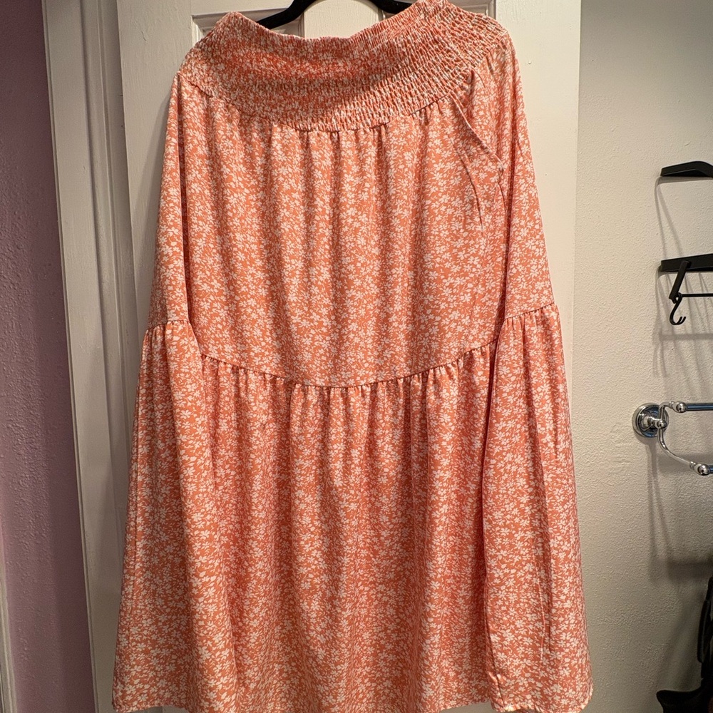 Floral Orange Skirt